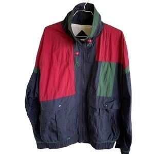 Vintage Pacific Sports Windbreaker Track Jacket Colorblock Adult Size Large